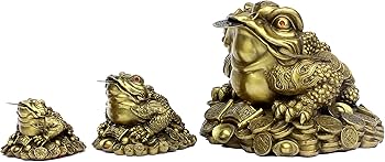 Amazon.co.jp: 金蟾 財を集めるカエル (キンセン/ゼニガエル) 三